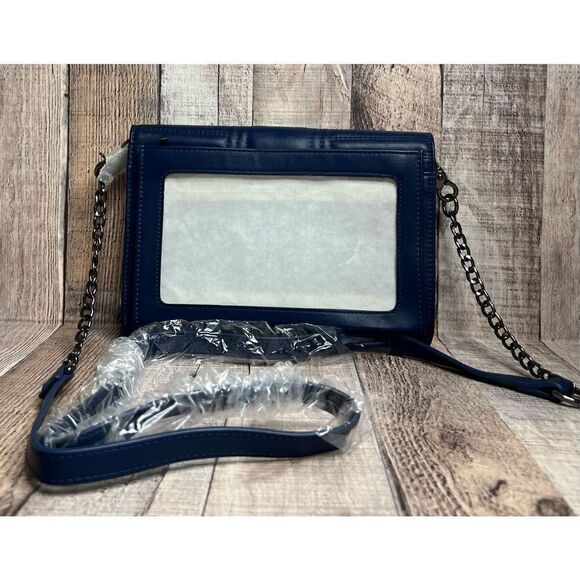 Piper Noble Blue Isla Display Window Chain‎ Crossbody Handbag Inclusive Wallet - Picture 2 of 9